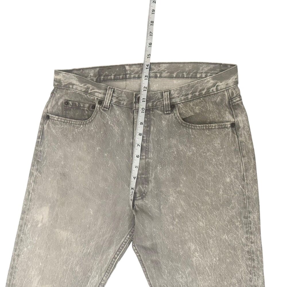 Vintage Levis 501 Jeans Mens 33x29 Gray Acid Wash Button Fly Made in USA 80s - Picture 5 of 12